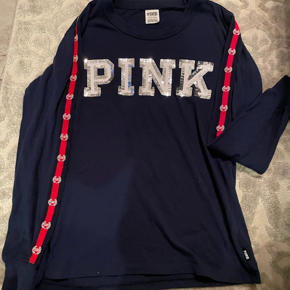 Pink Victoria Secret long sleeved shirt